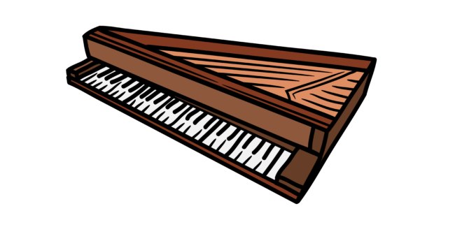 winged spinet piano
